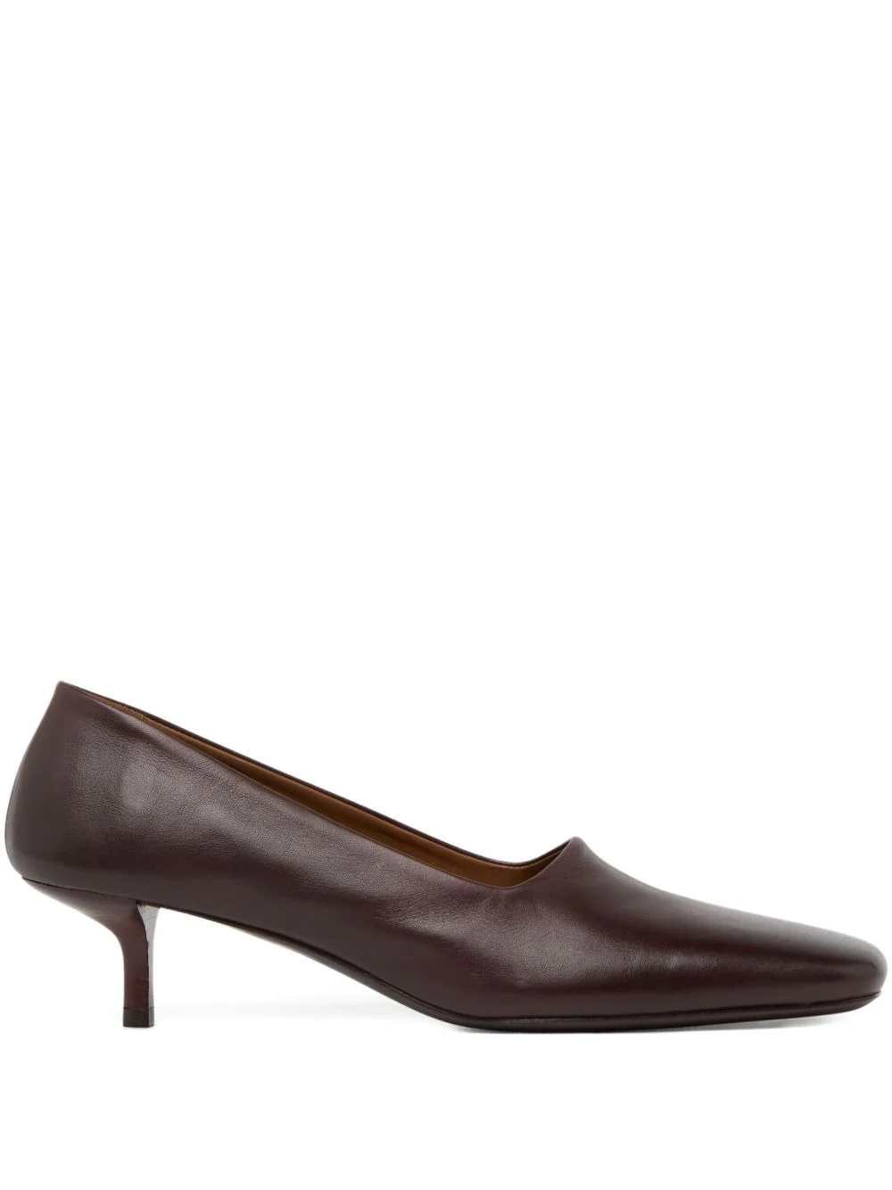 kitten-heel square-toe pumps - 1