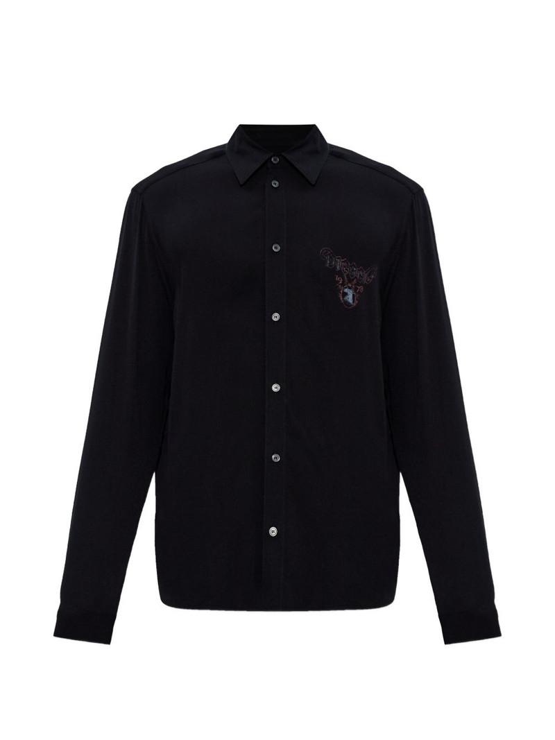 S-Holger logo buttoned shirt 1