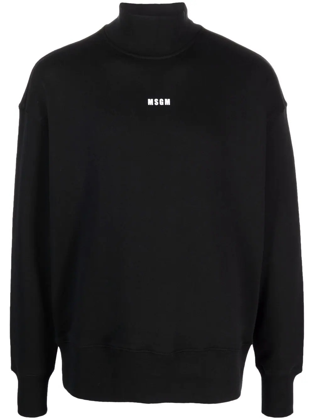 logo-print high-neck sweatshirt - 1