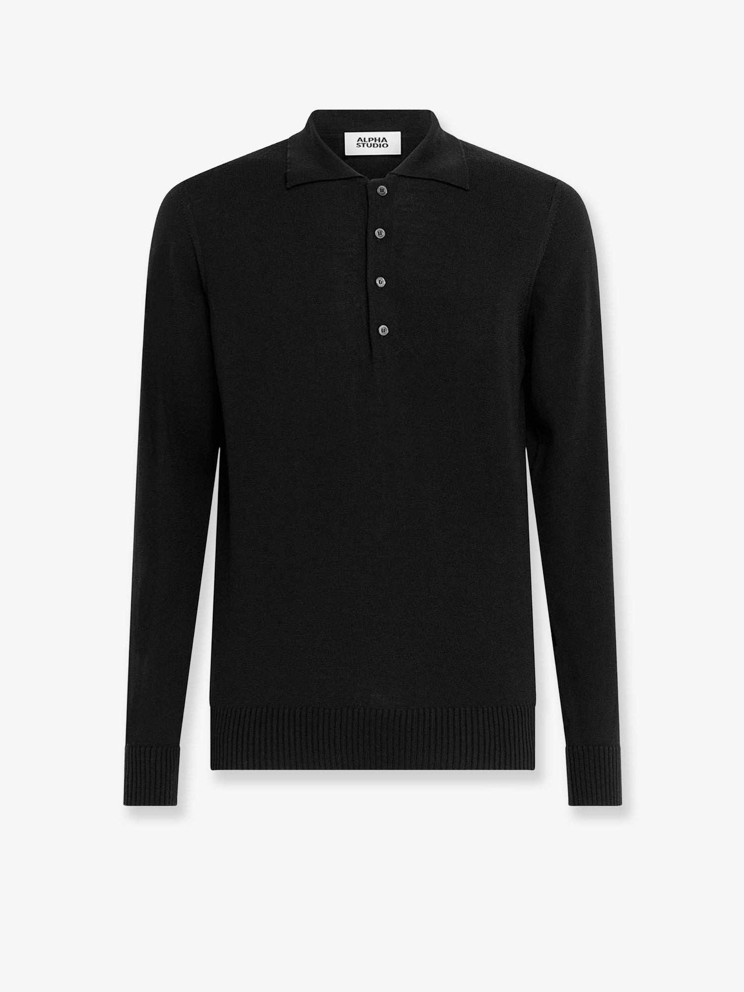ALPHA-STUDIO - Alpha-Studio Wool Polo Shirt - 1