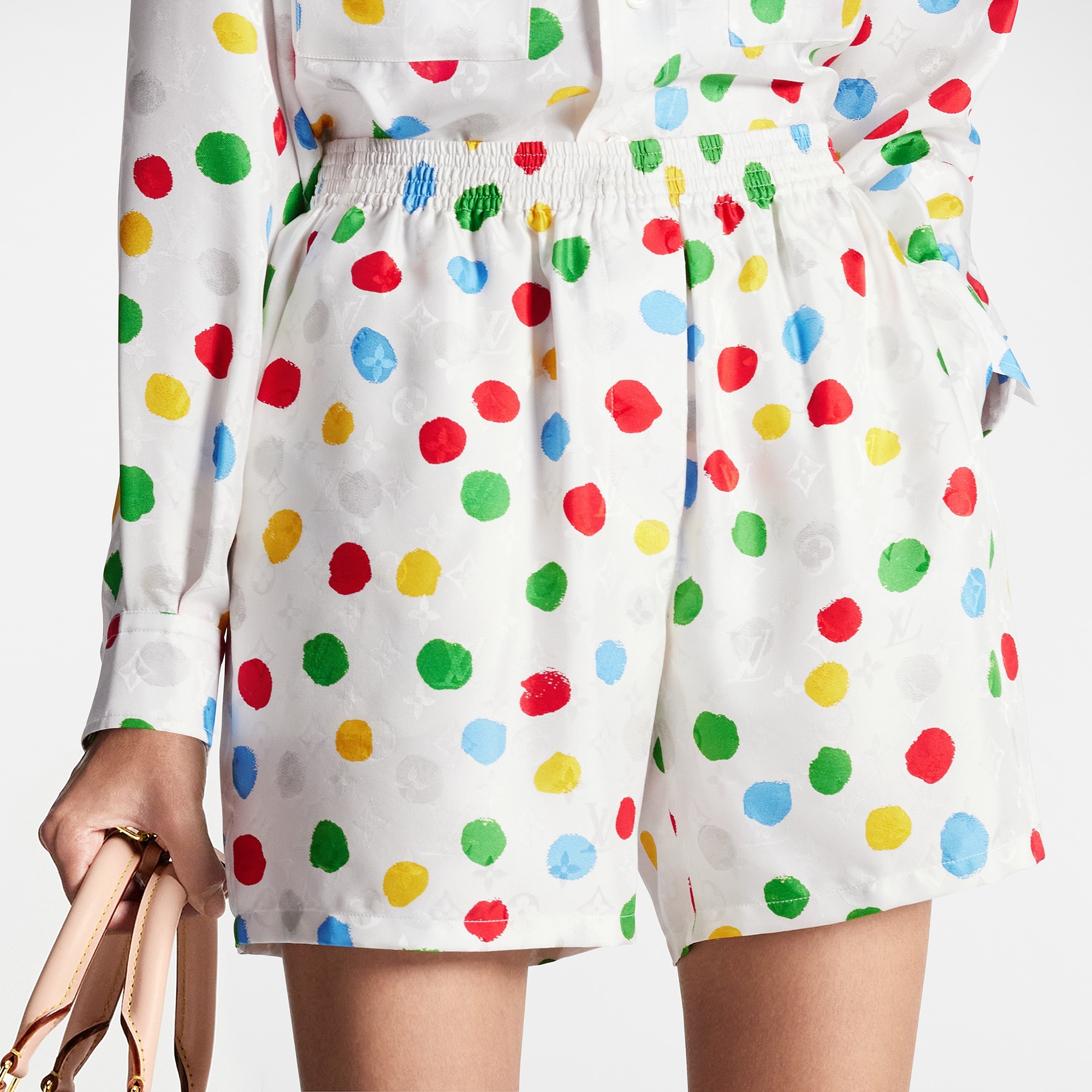 LV x YK Painted Dots Pajama Shorts - 4