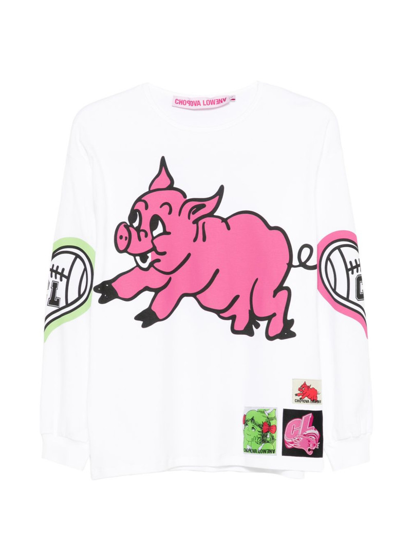 Hey Piggy printed T-shirt 1