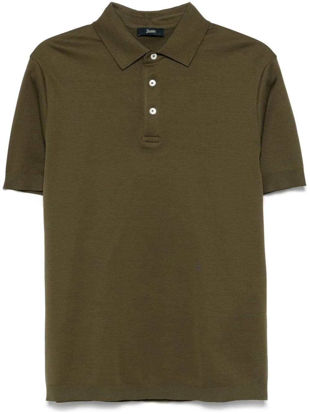 knitted polo shirt - 1