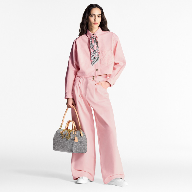 Cropped Denim Shirt 4