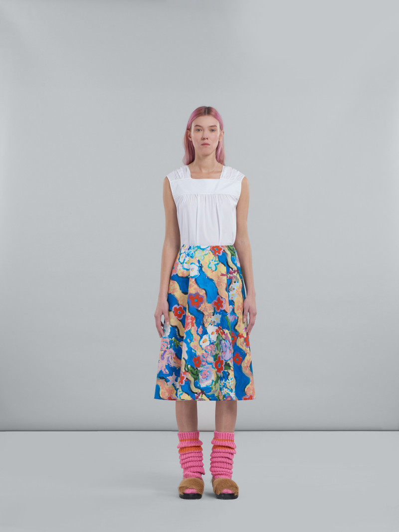 Marni PRINTED POPLIN SKIRT outlook