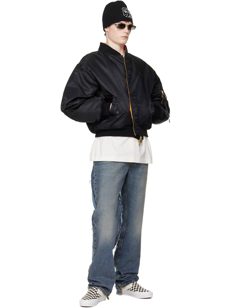 VETEMENTS Blue Cut-Up Back Jeans outlook