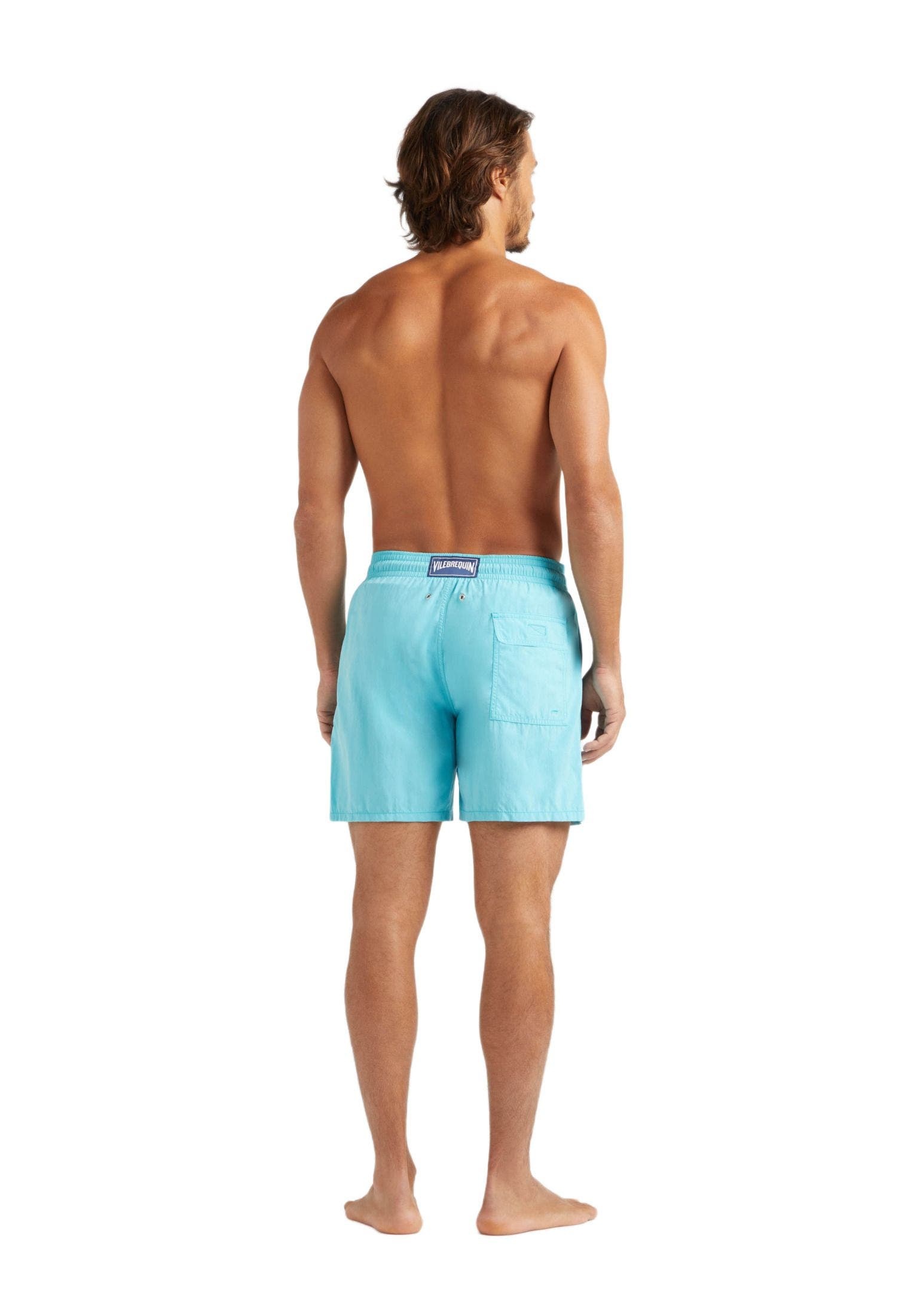Vilebrequin Men's Ronde Des Tortues Aqua Reactive Swim Shorts in Bora Bora at Nordstrom - 2