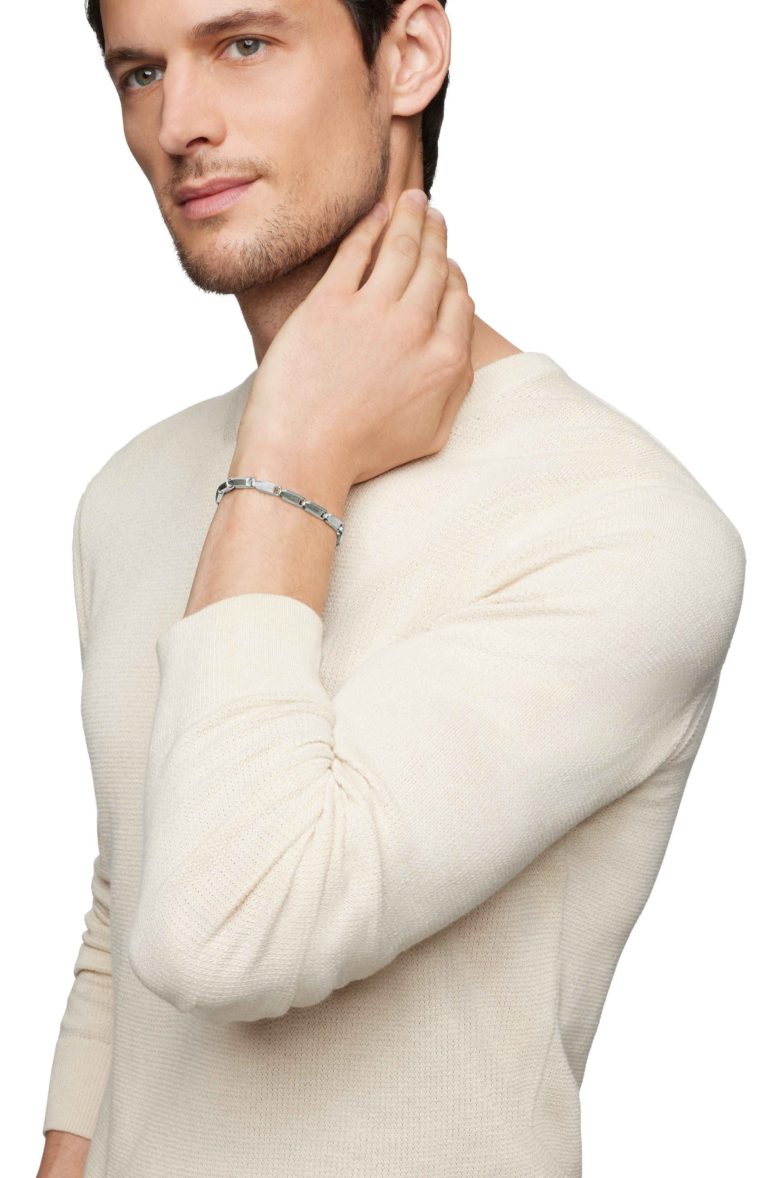 David Yurman Faceted Link Bracelet, 3mm in Sterling Silver at Nordstrom - 3