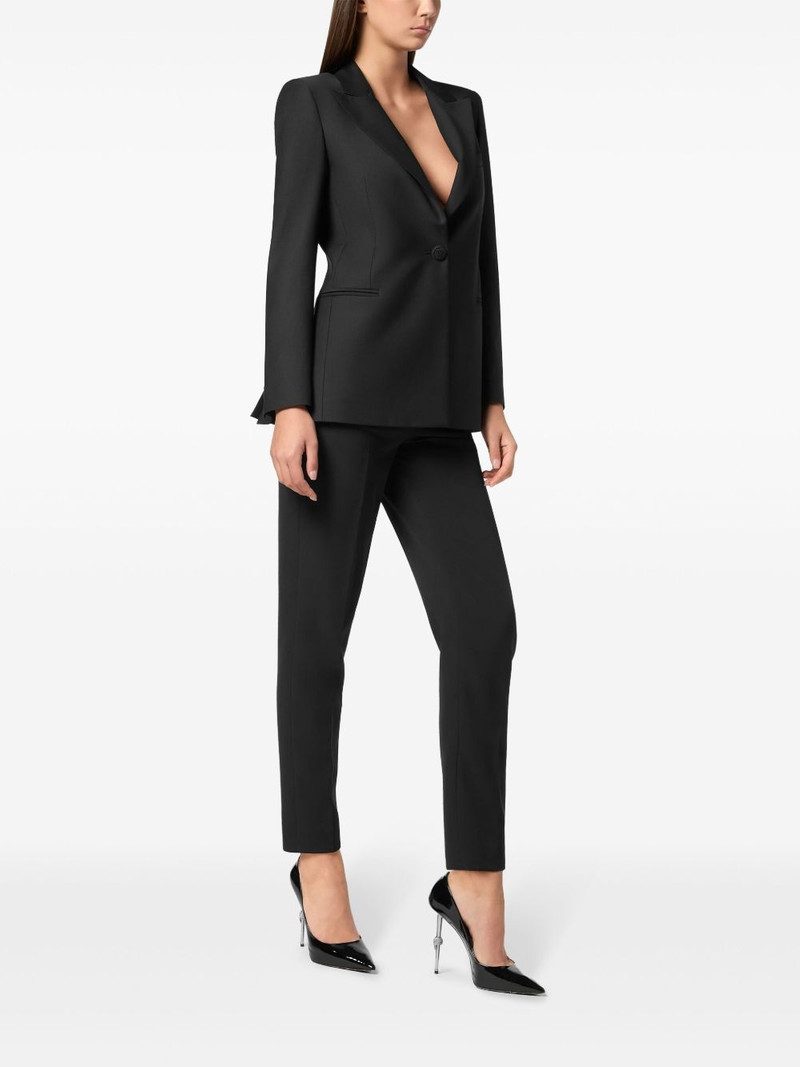 PHILIPP PLEIN Skull-strass wool blazer outlook