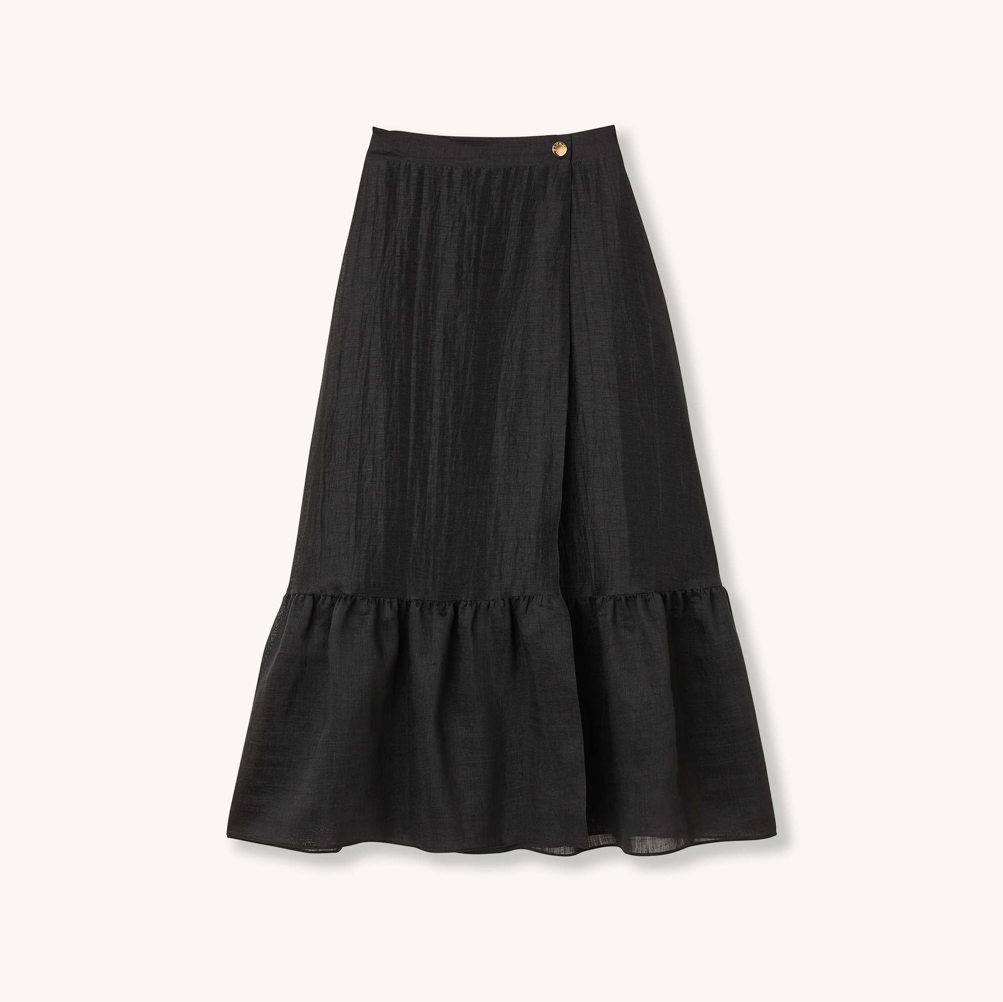 Wrapover ruffle skirt - 1