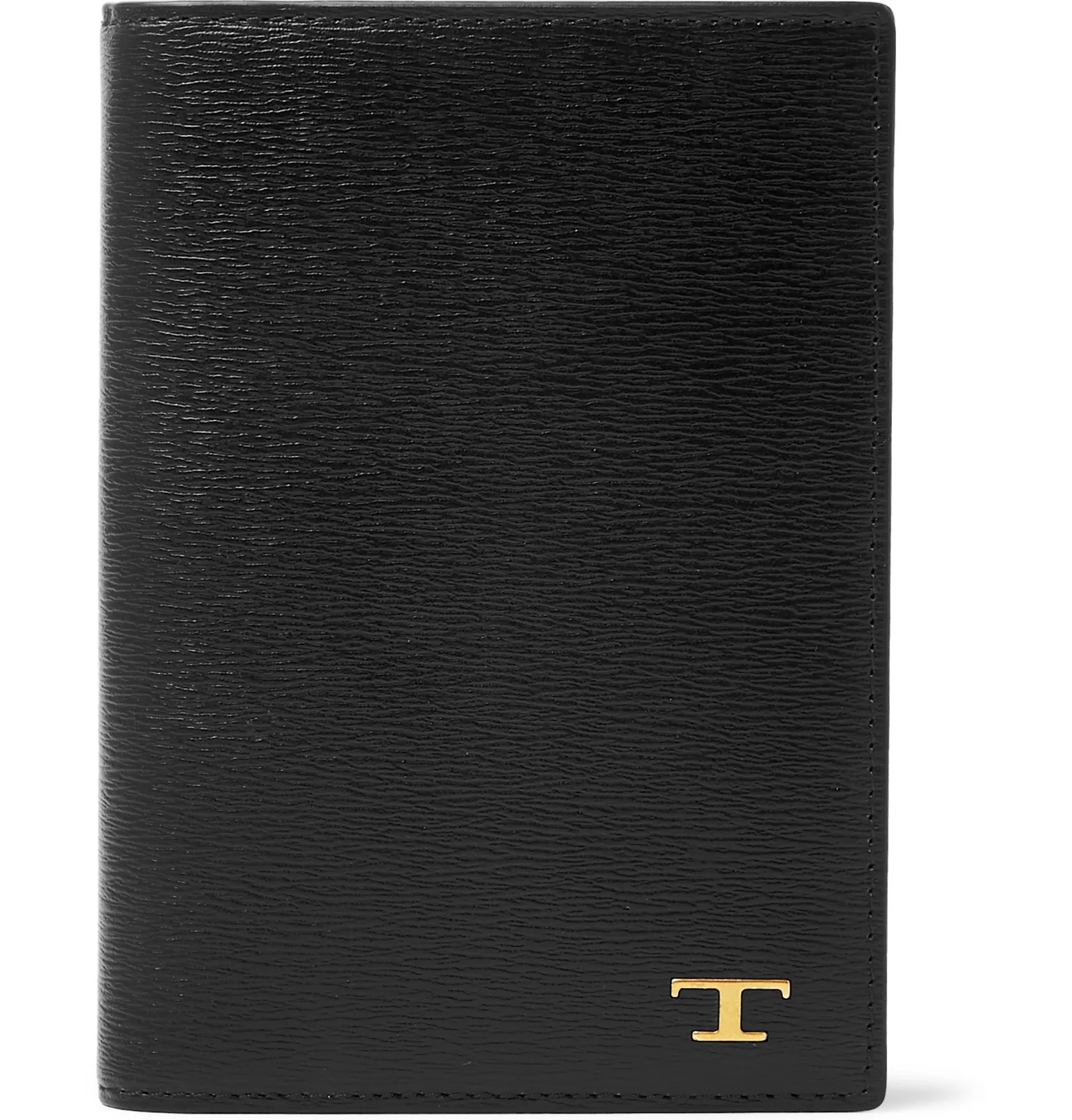 Textured-Leather Passport Holder - 1