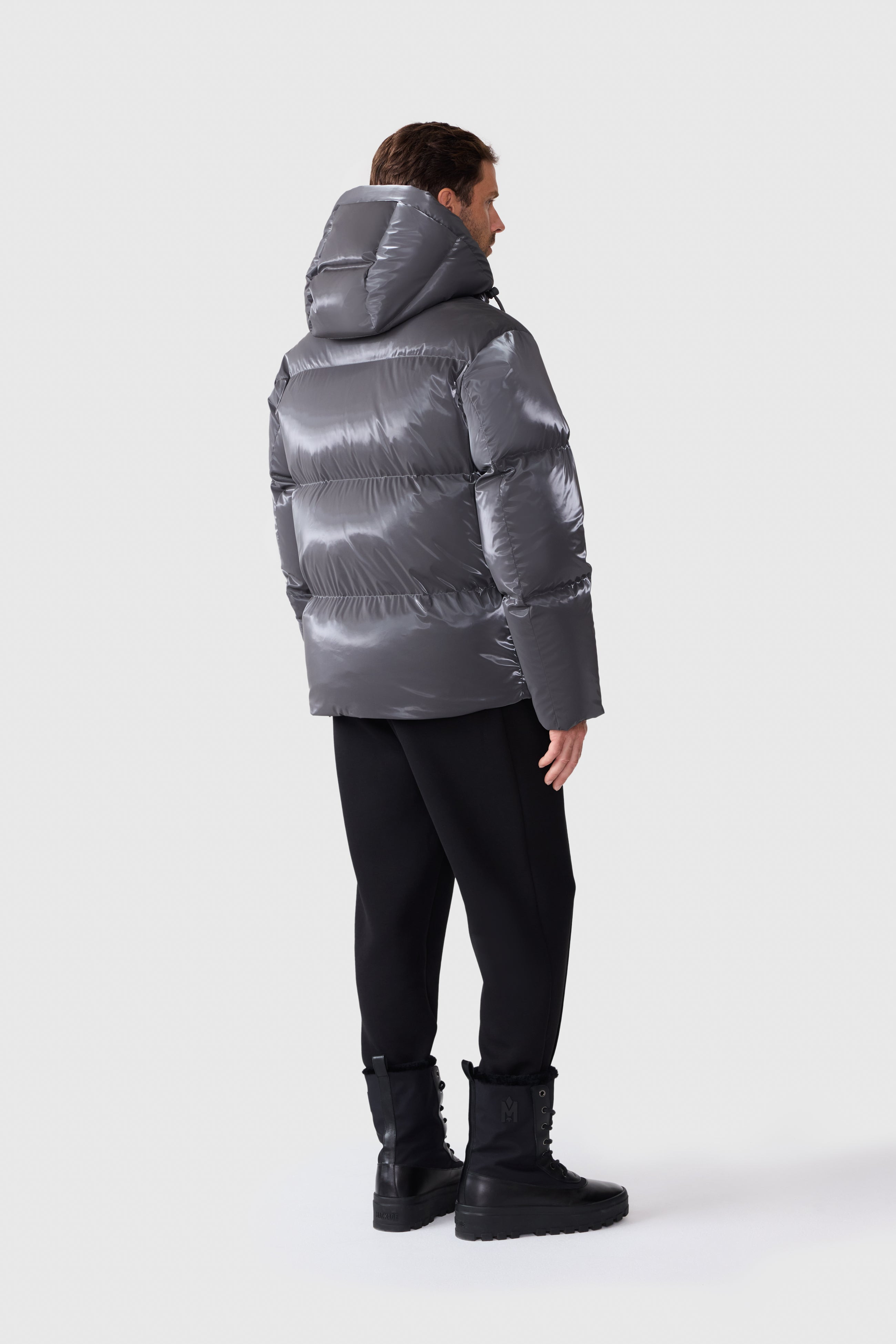 KENT-GLO High-Gloss Hooded Down Jacket - 4