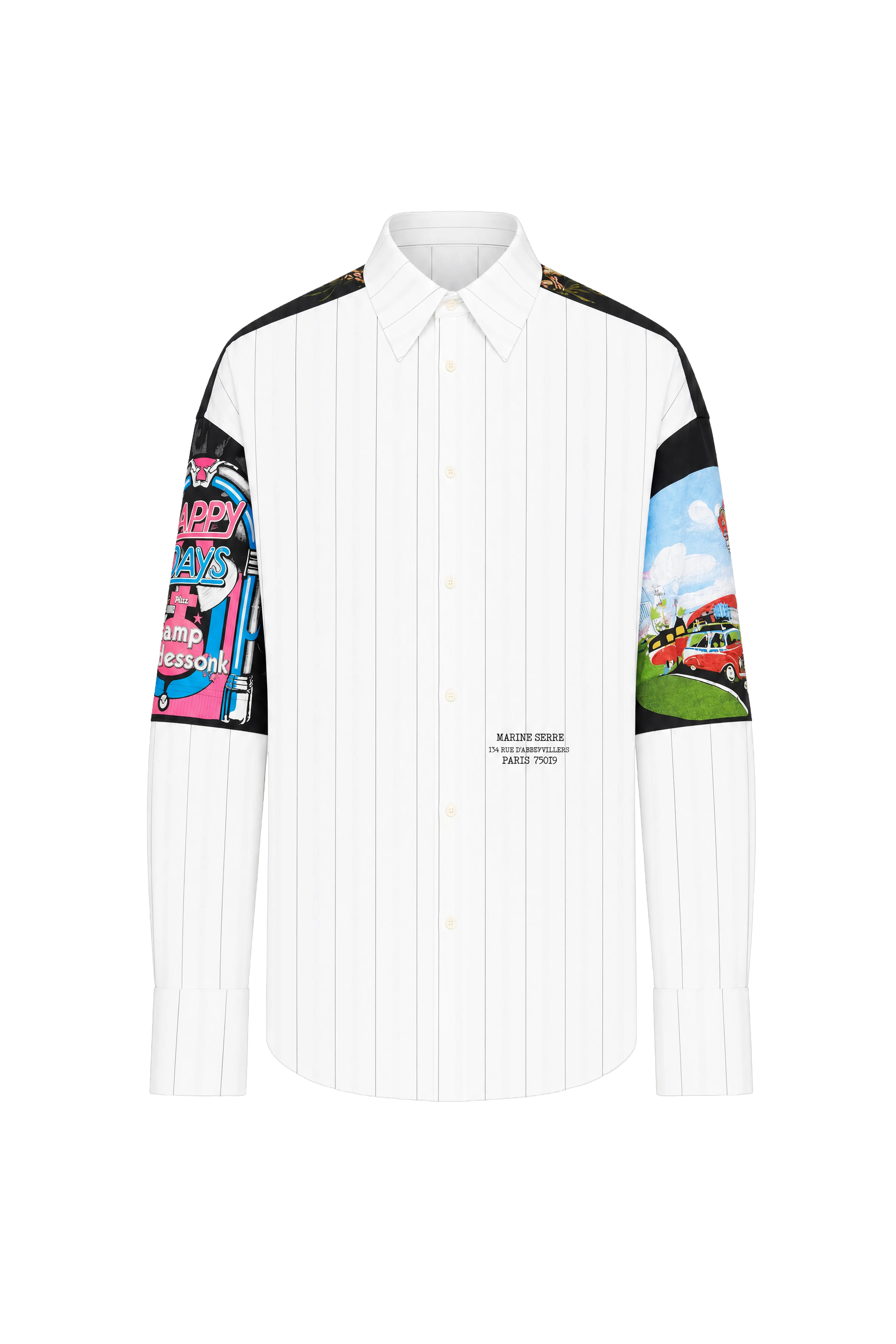 BI-FABRICS LONG SLEEVES SHIRT WITH STRIPES - 1