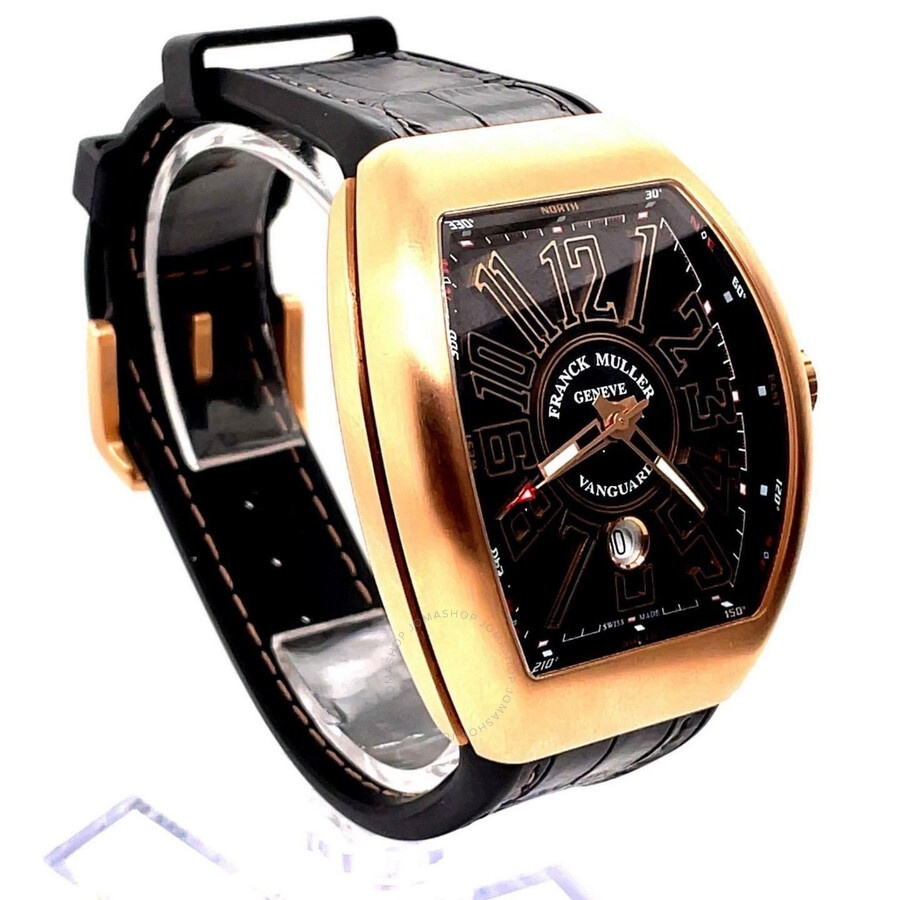 Pre-owned Franck Muller Vanguard Black Dial Men's Watch 45SCGLDBRNGLD - 3