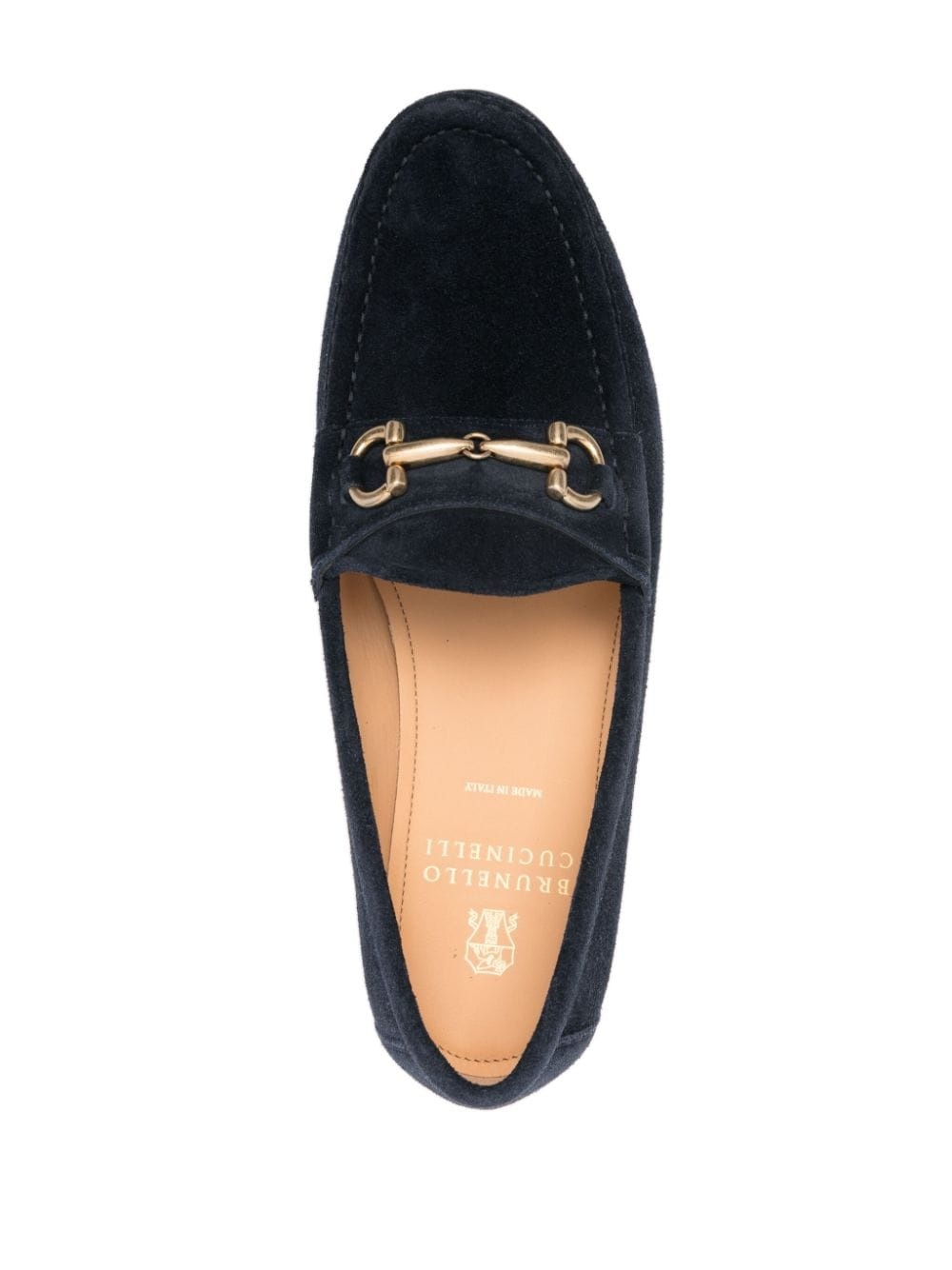 horsebit-detail suede loafers - 4