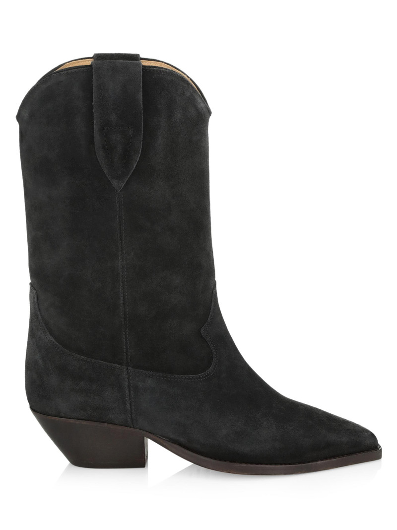 Women's Duerto 40MM Suede Western Boots - Faded Black 1