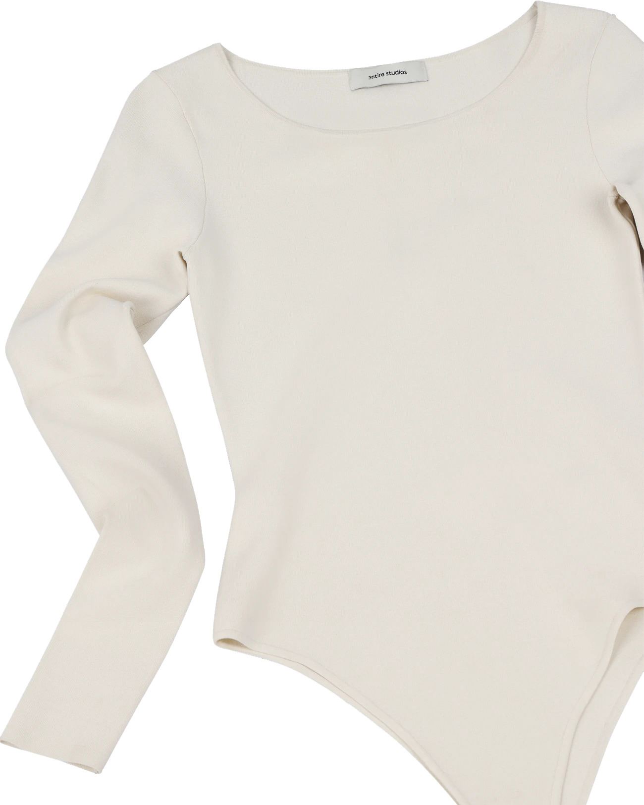 SCOOP NECK BODYSUIT OFF WHITE - 7