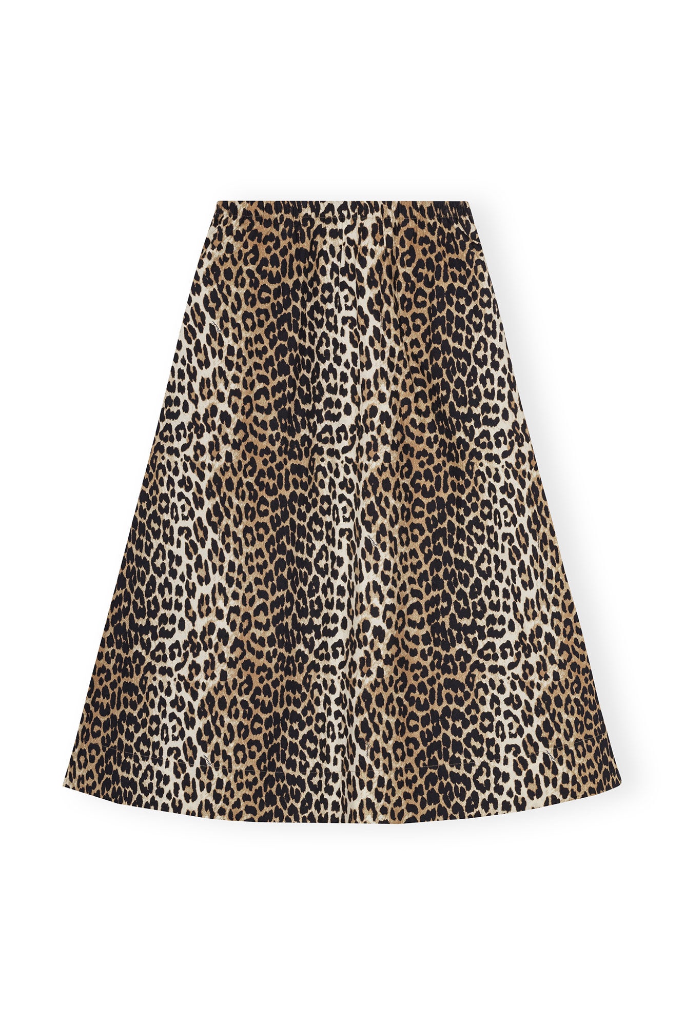 LEOPARD PRINTED ELASTICATED MAXI SKIRT - 6