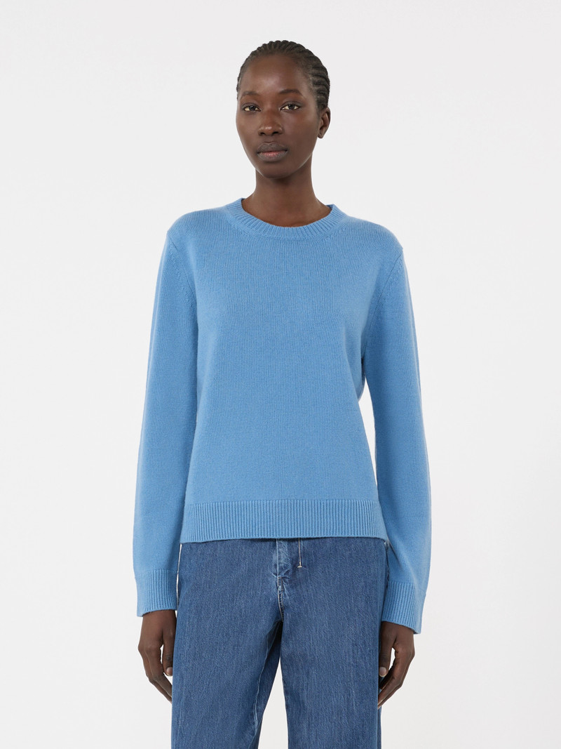 FRESIA Wool and cashmere sweater with patch detail - AVIO 3