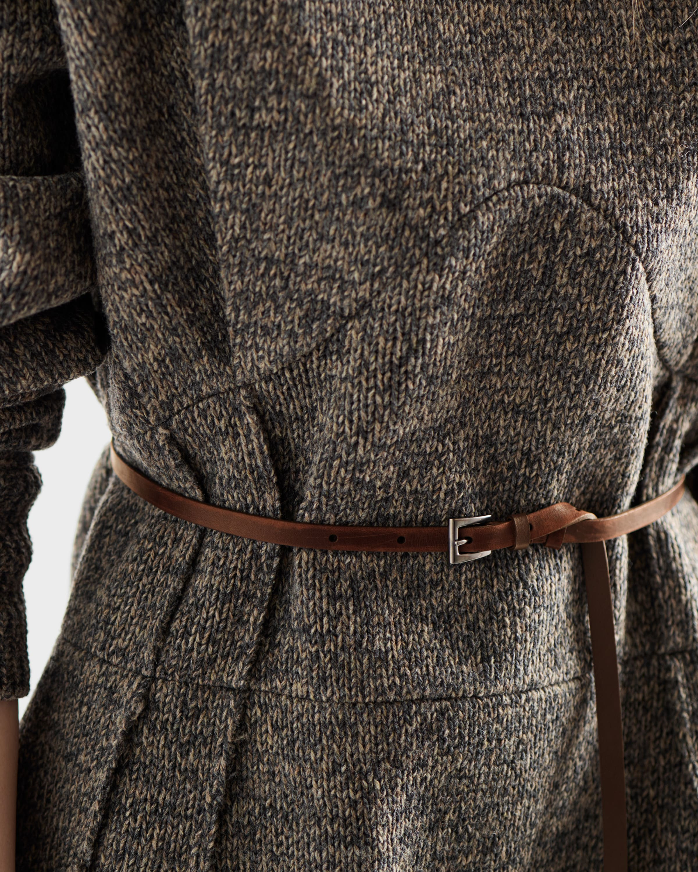 Narrow leather belt - 4