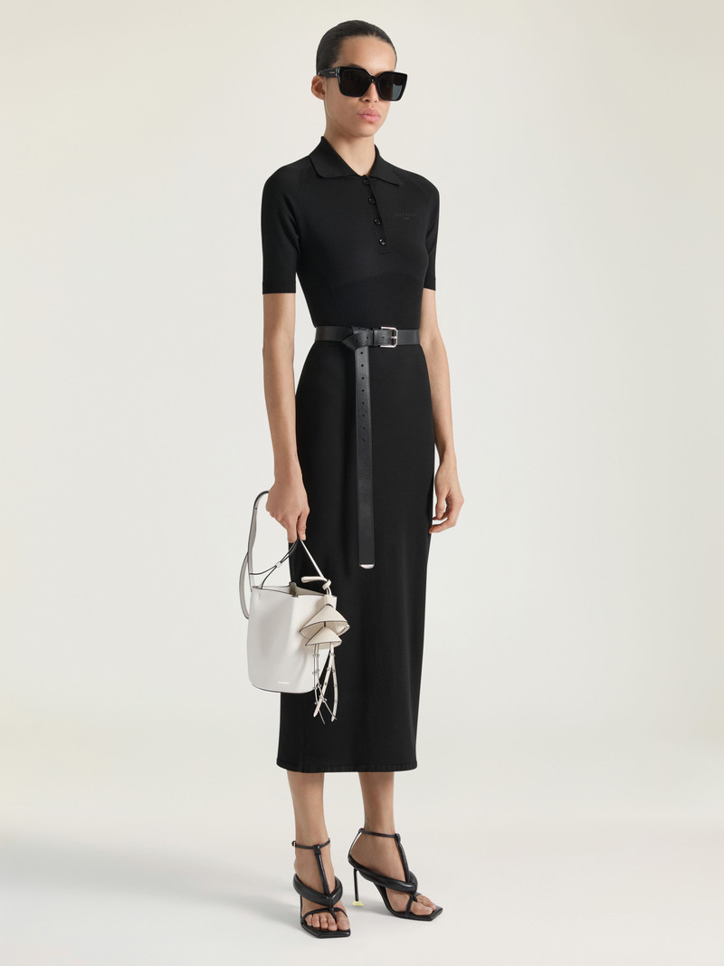 Givenchy NANO SNAP BUCKET BAG IN GRAINED LEATHER outlook