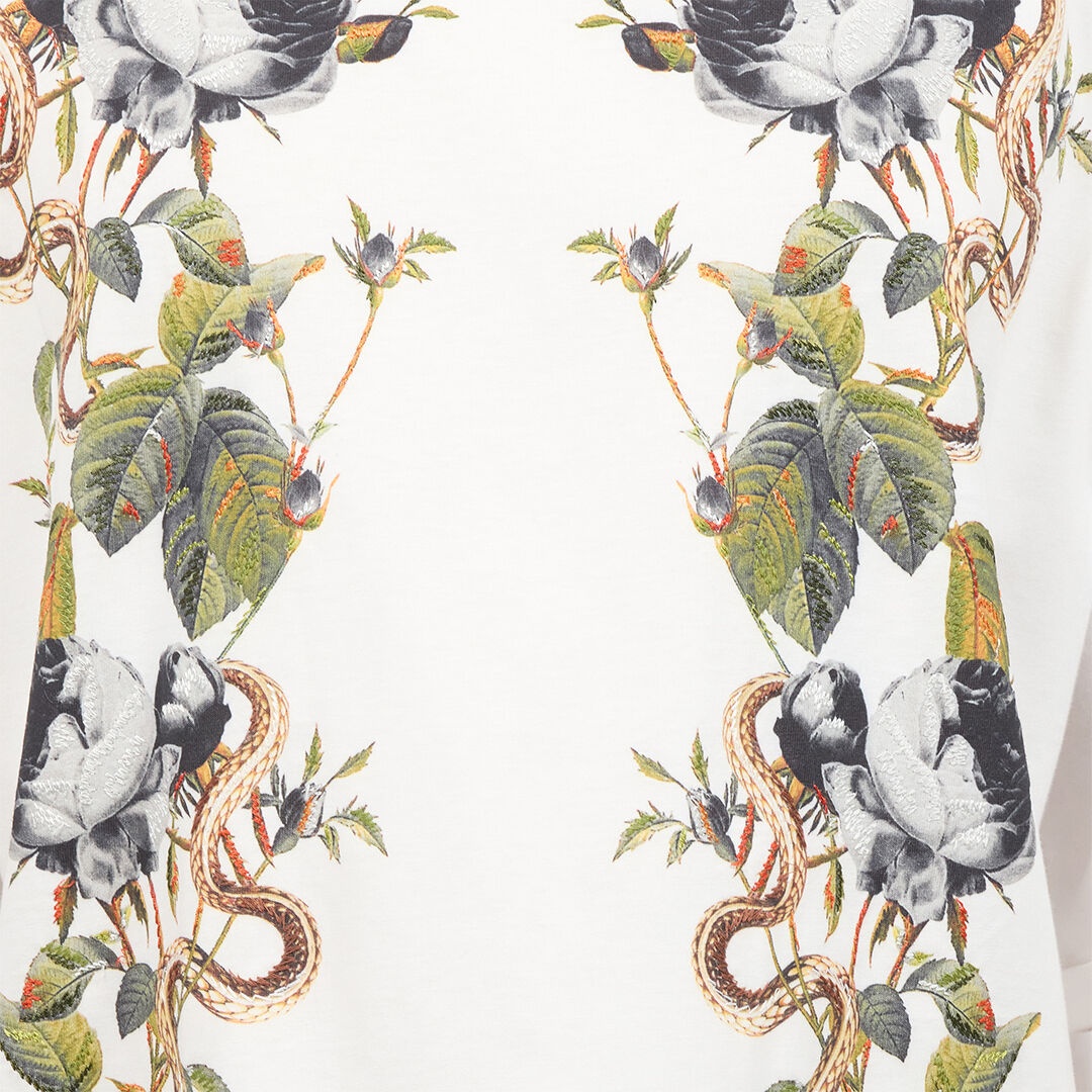 T-Shirt With Roses And Snakes - 5