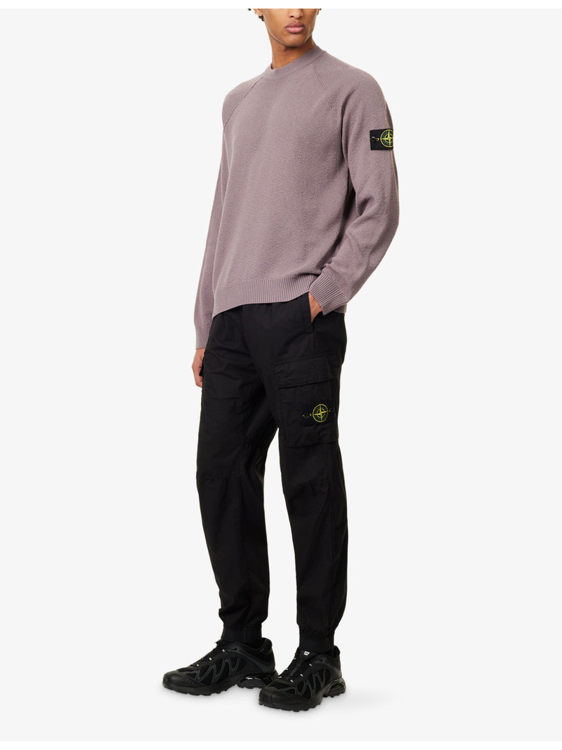 Stone Island Badge Crewneck Cotton Jumper outlook
