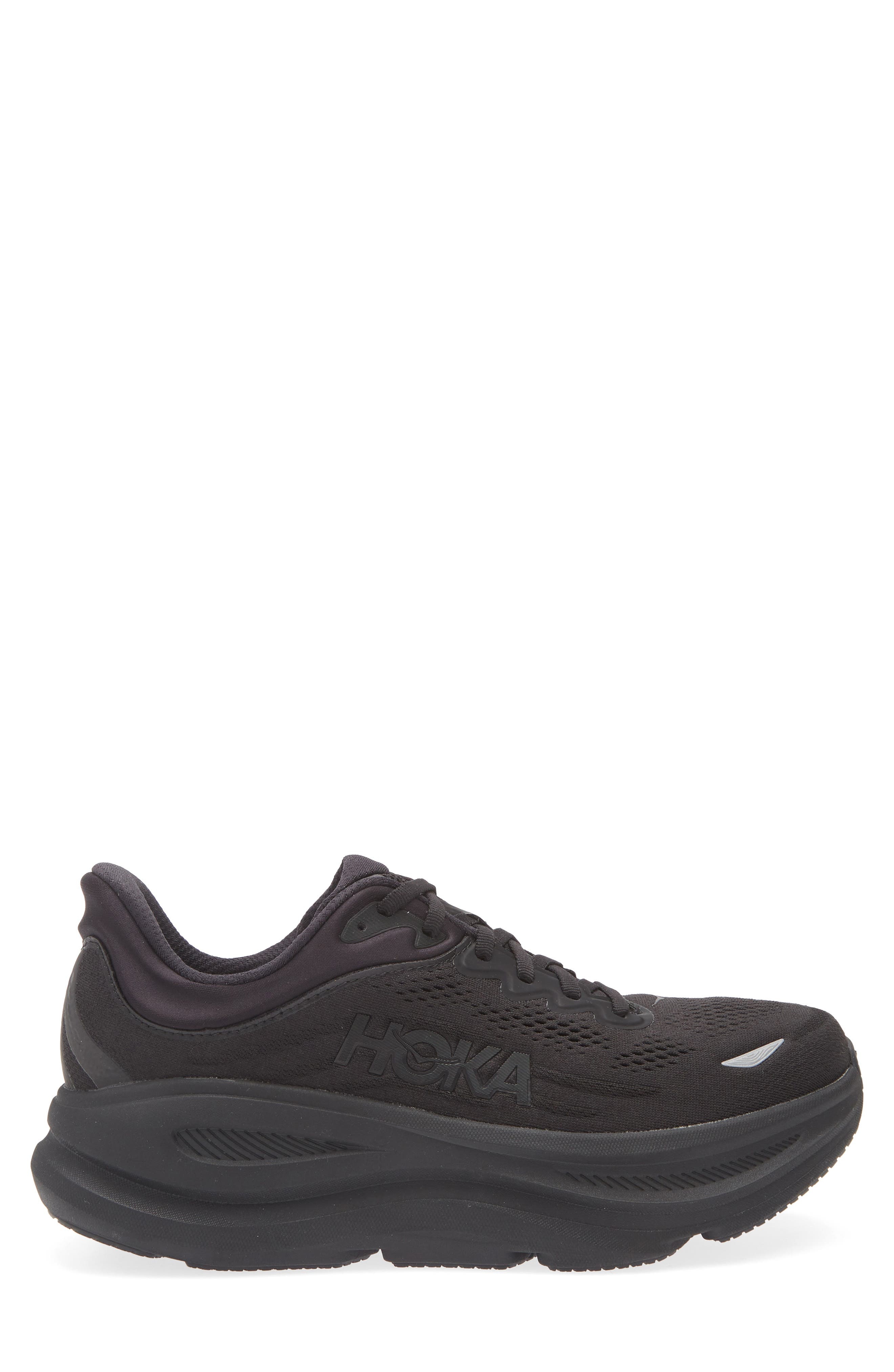 HOKA Bondi 9 Running Shoe in Black /Black at Nordstrom - 3