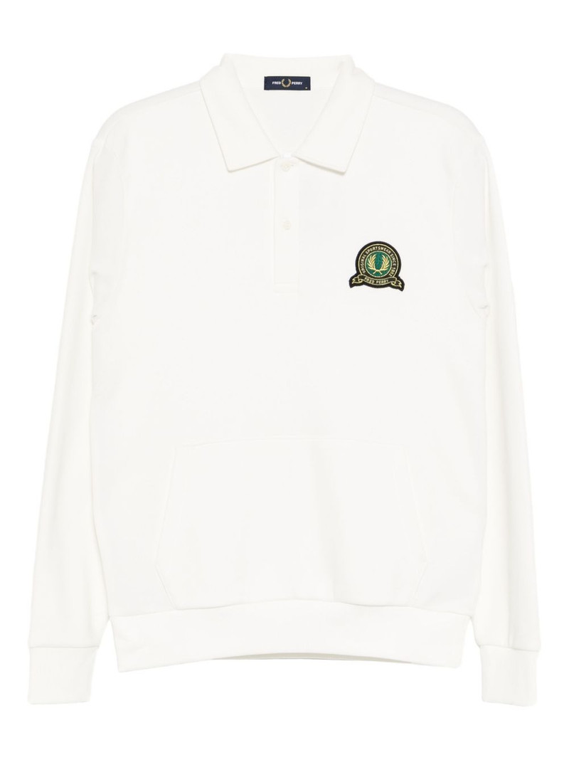 logo-embroidered polo shirt 1