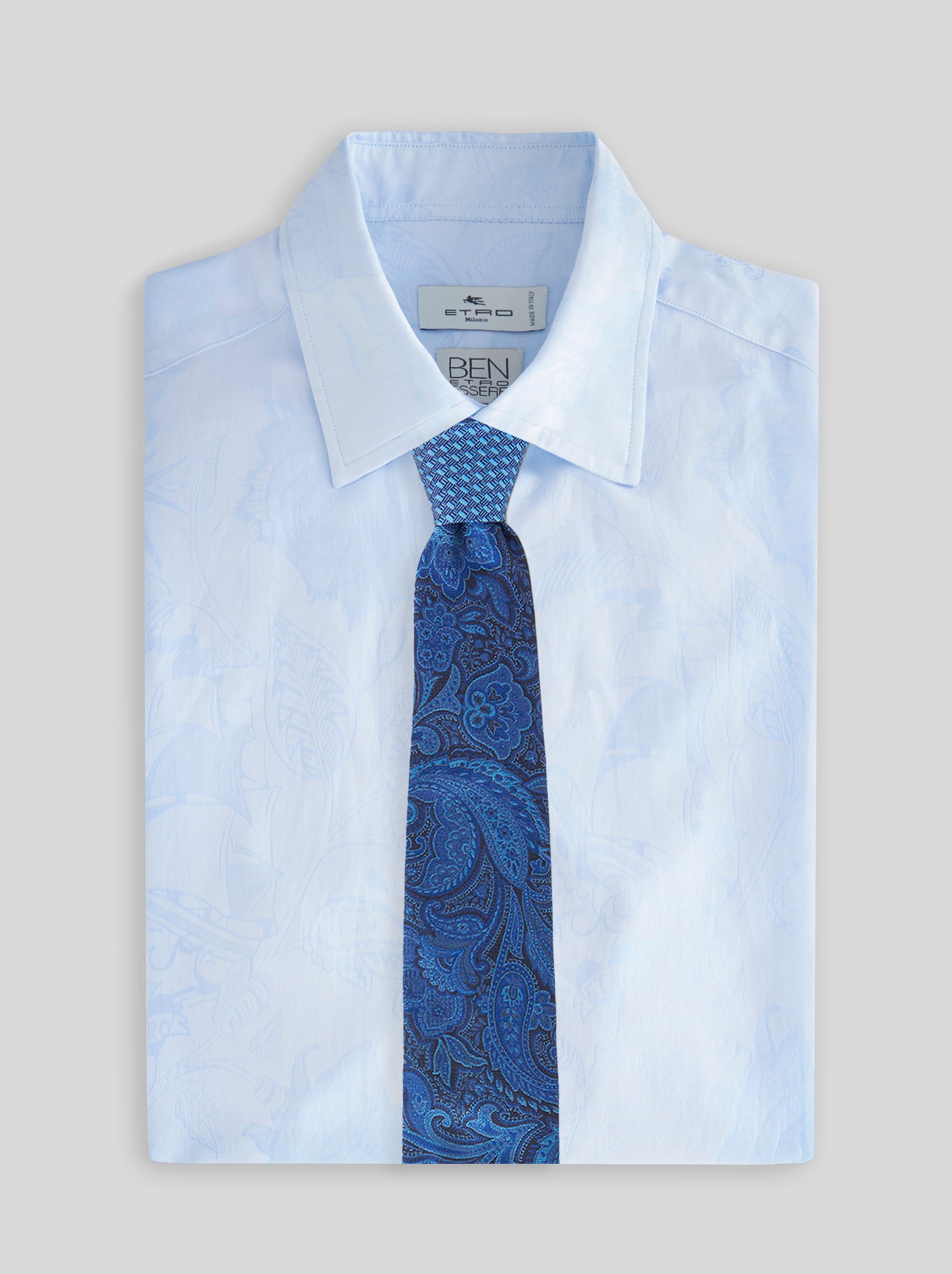 TWO PAISLEY FABRICS TIE - 2