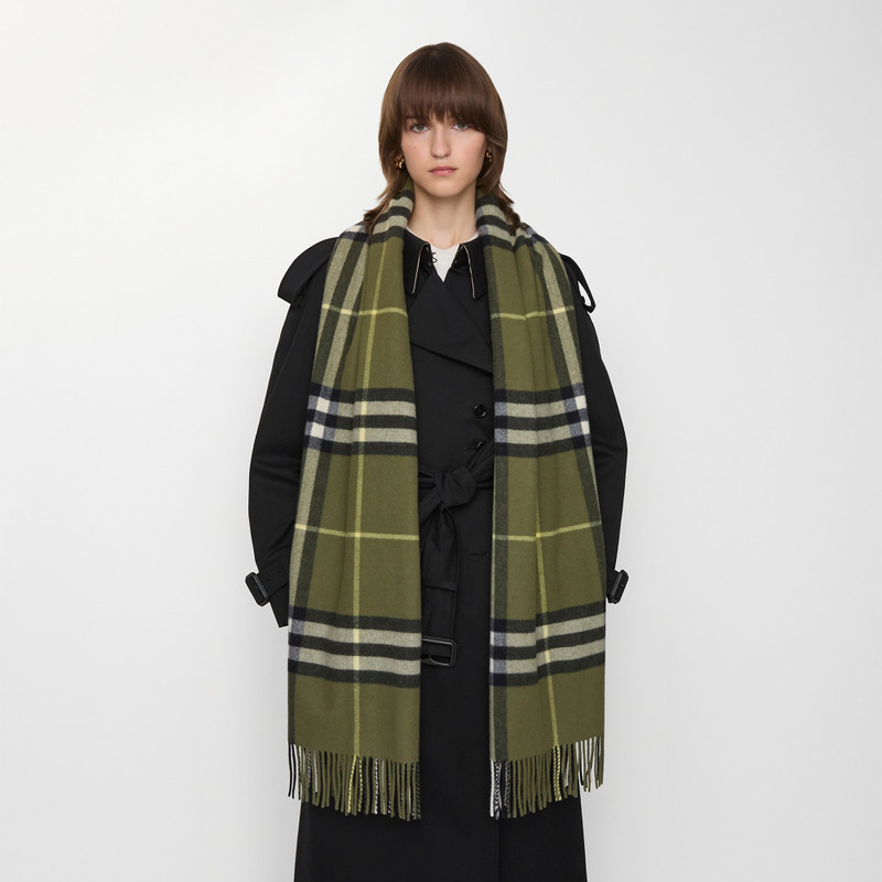 Burberry Wide Check Cashmere Scarf outlook