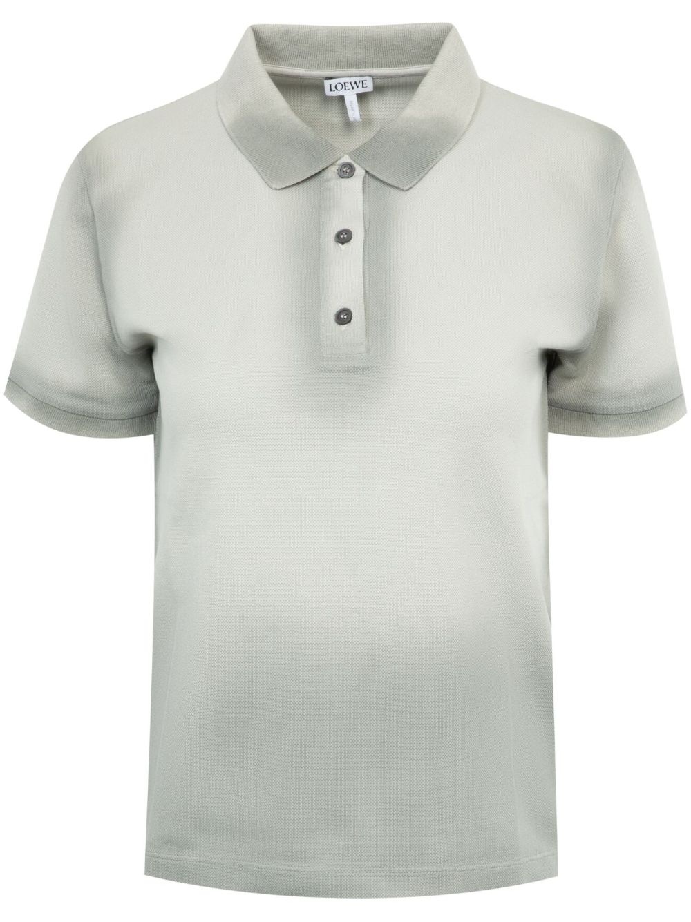faded-effect short-sleeve polo shirt - 1