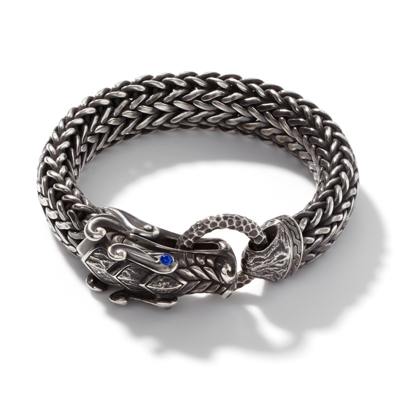 Naga Bracelet, Dark Silver, 15MM 1