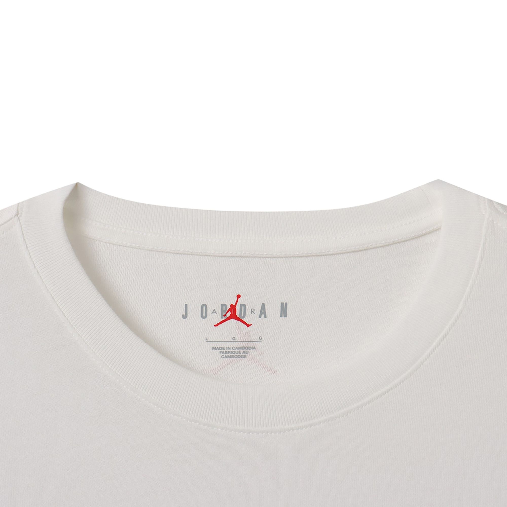 Air Jordan Sneaker Patch T-Shirt 'White/Varsity Red' - 3