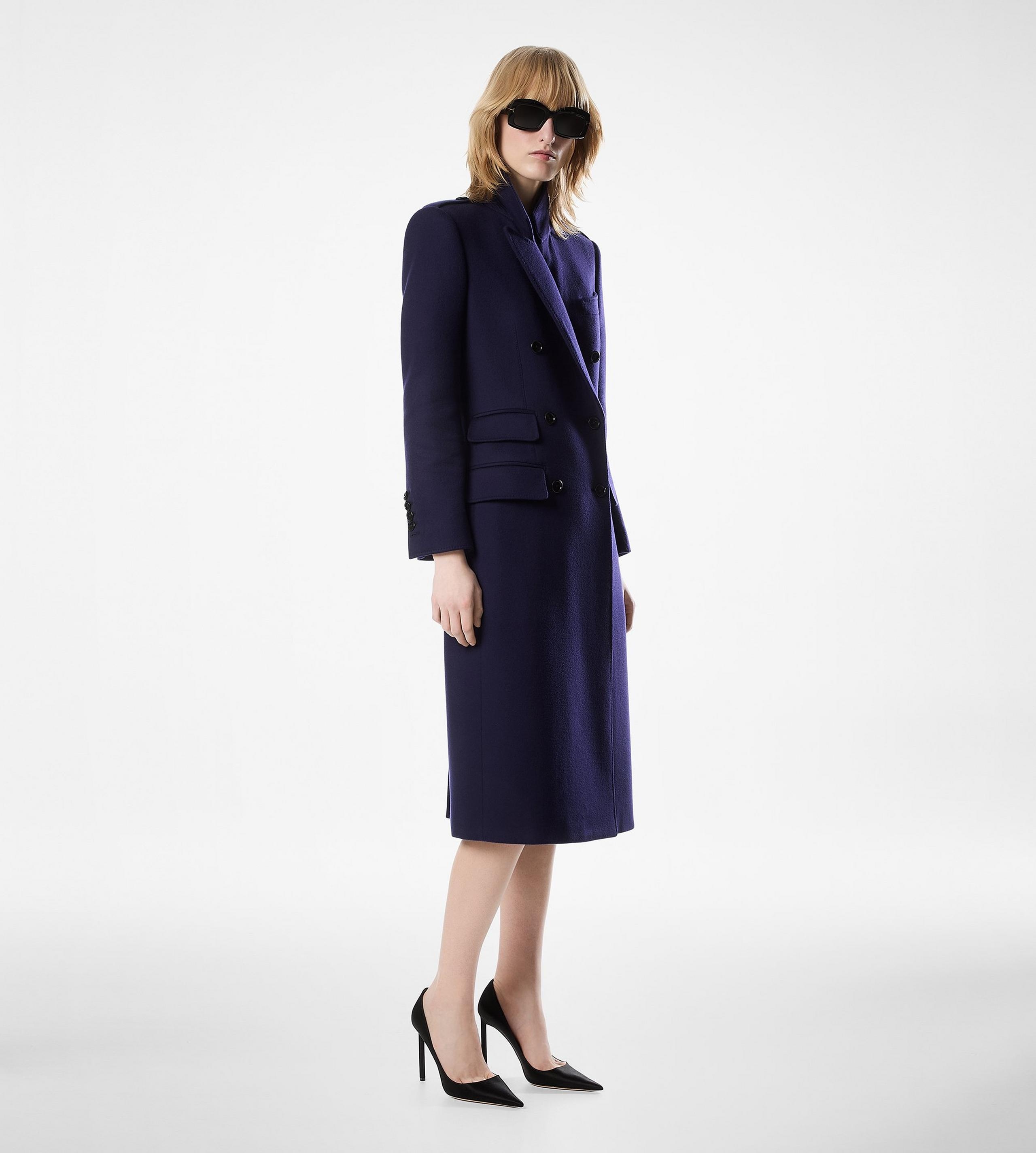 DOUBLE BREASTED CASHMERE COAT - 3