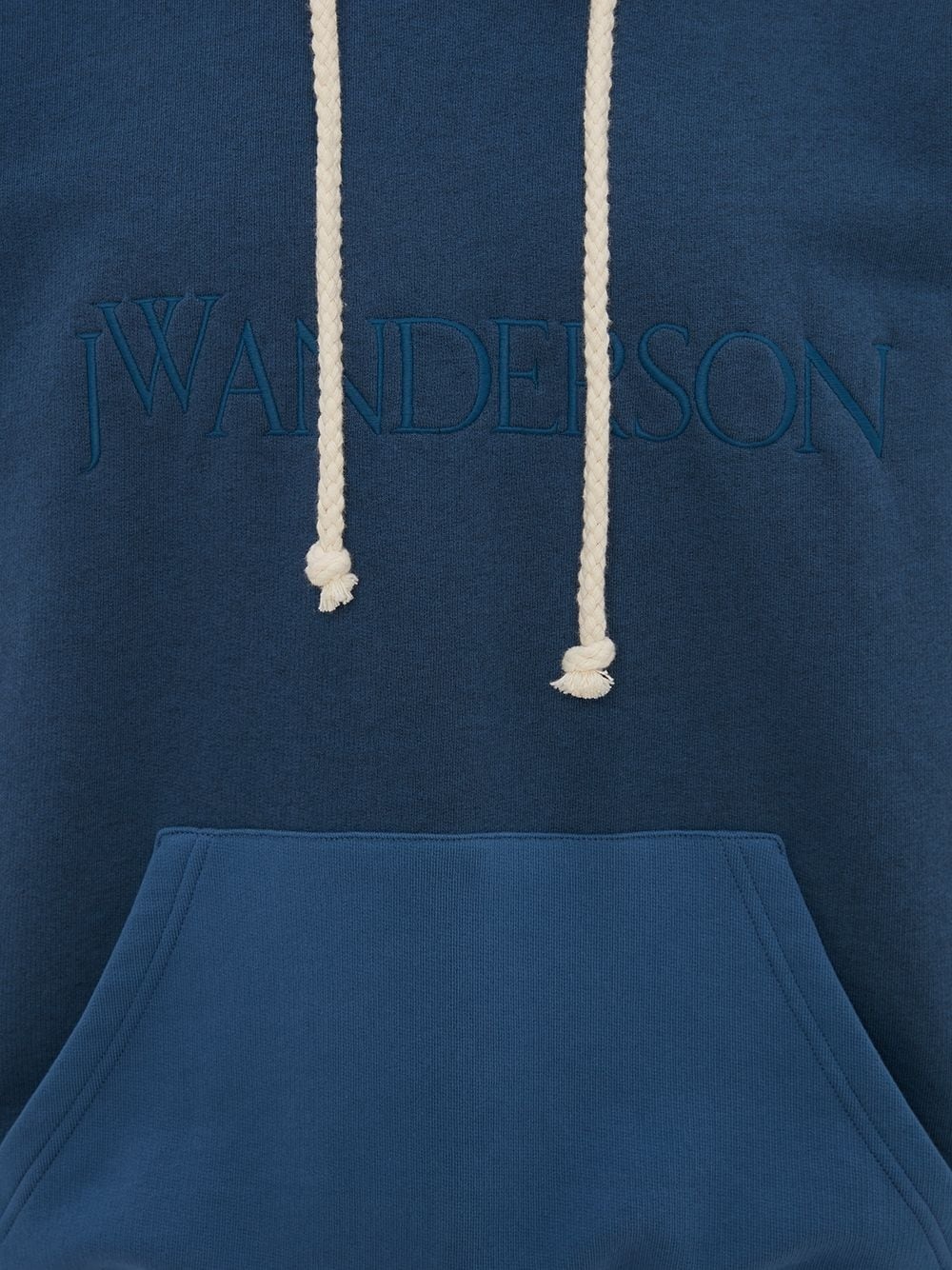 panelled cotton hoodie - 5