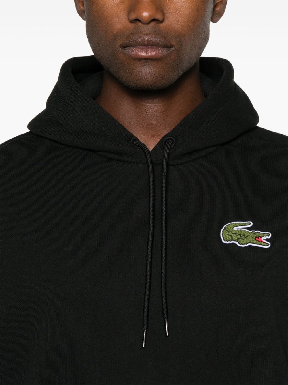 crocodile-patch hoodie - 5