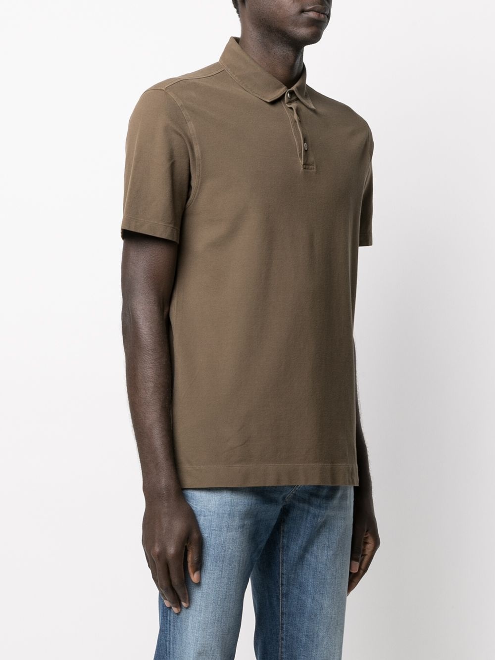 short-sleeve cotton polo shirt - 3