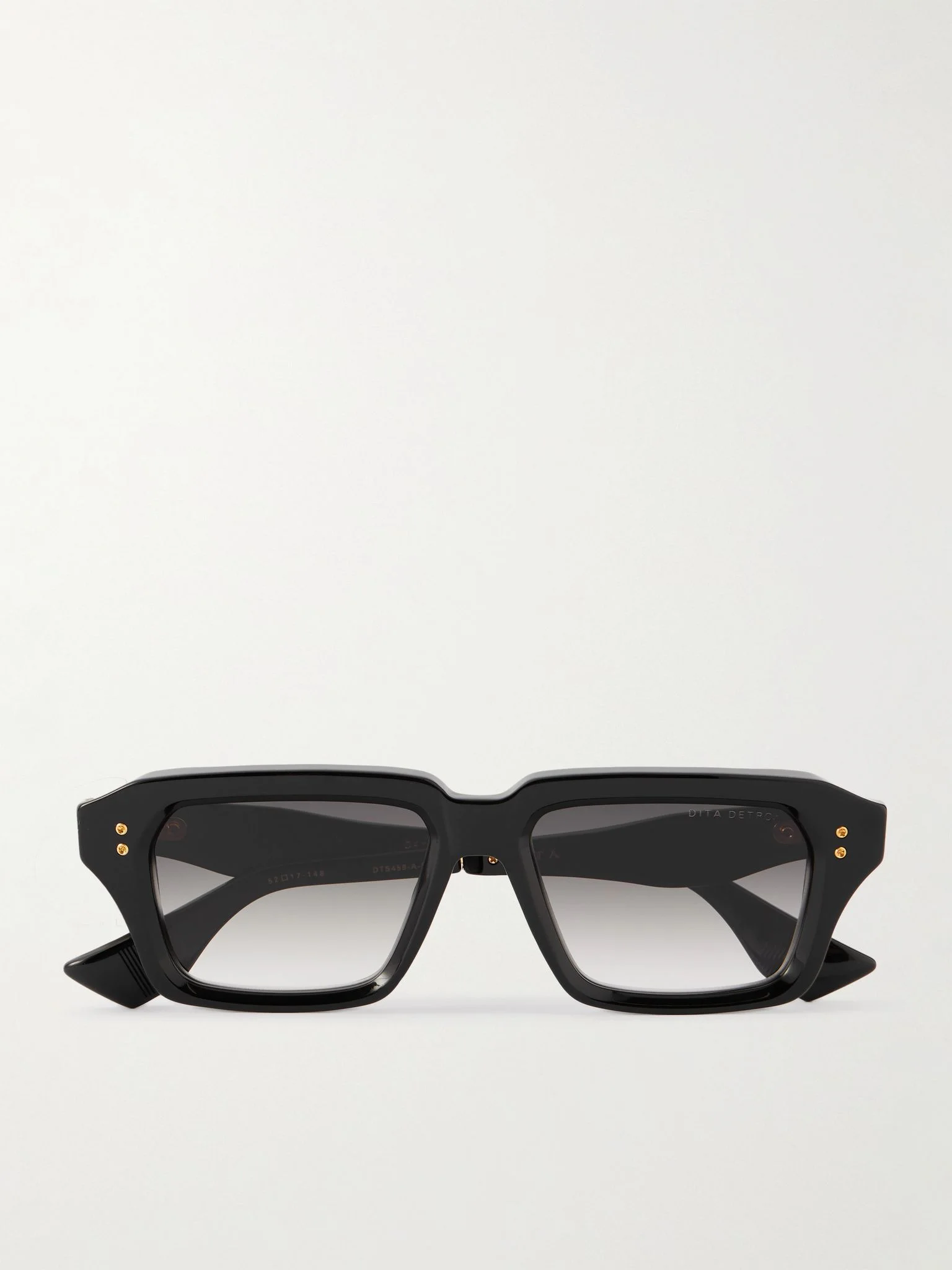 Detron Square-Frame Titanium and Acetate Sunglasses Black - 1