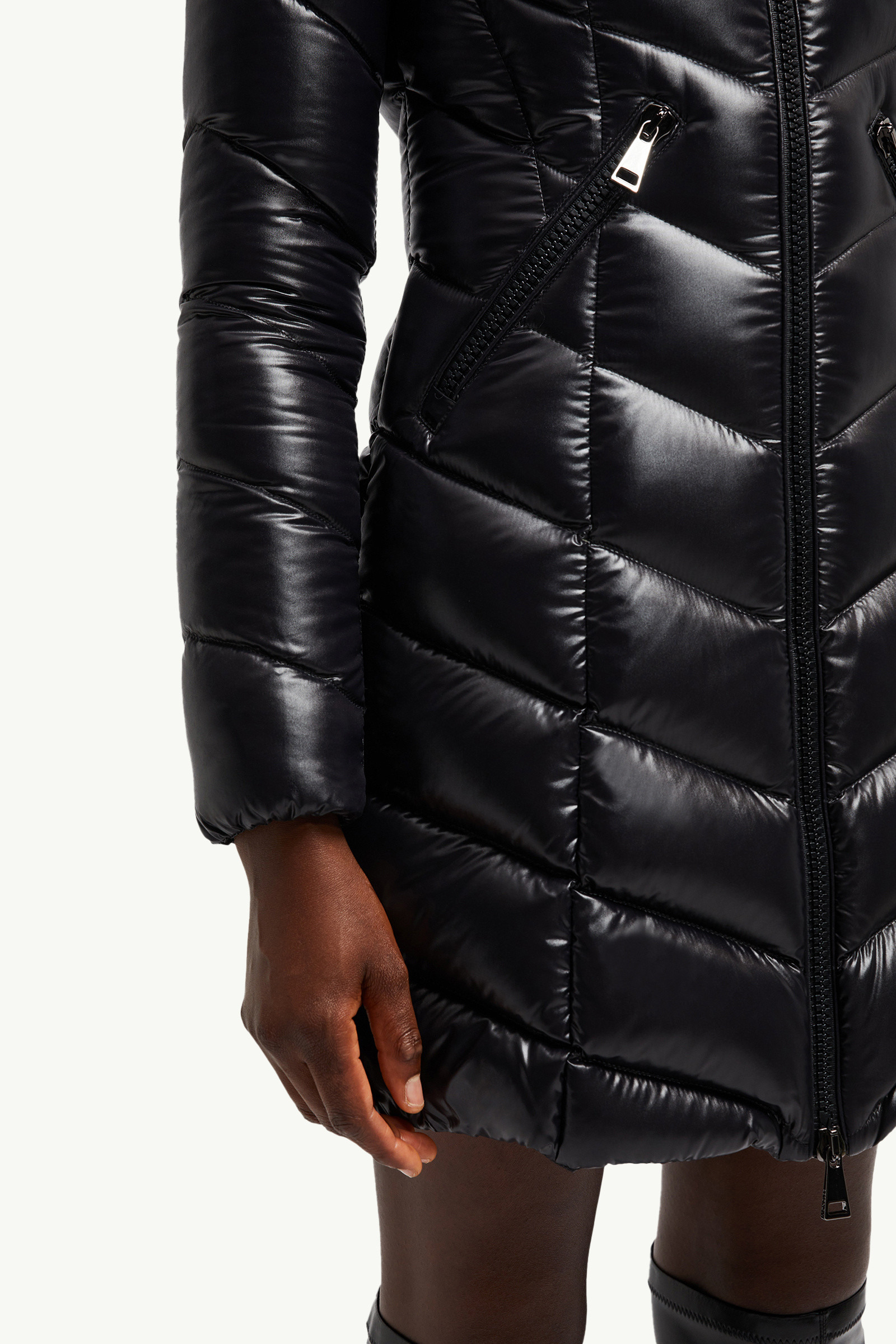 Marus Hooded Geometric-Quilted Long Down Jacket - 6