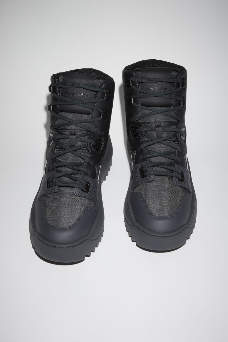 High top leather sneakers - Multi anthracite 3