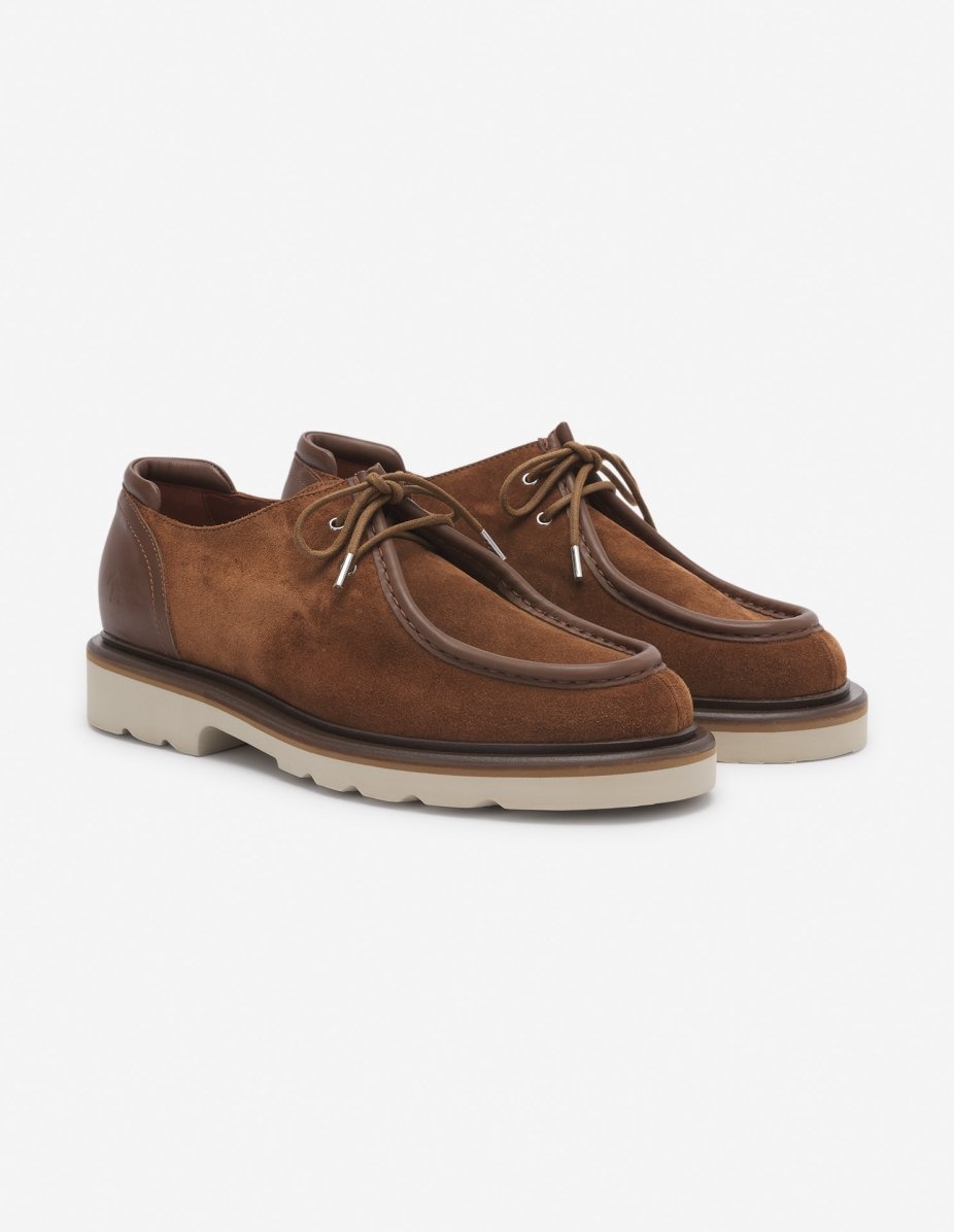 SUEDE LEATHER DERBIES - 3