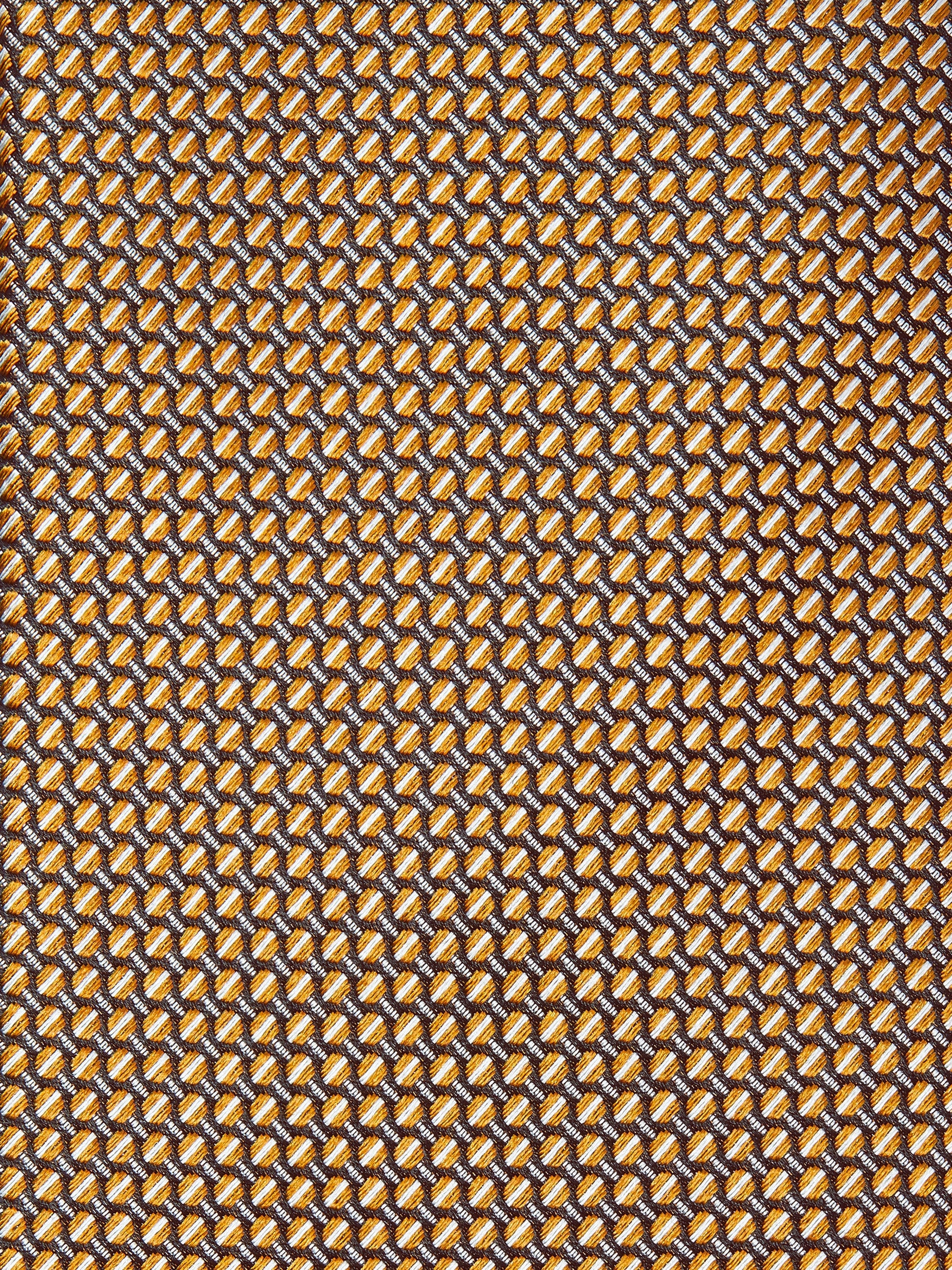 ORANGE SILK TIE - 2