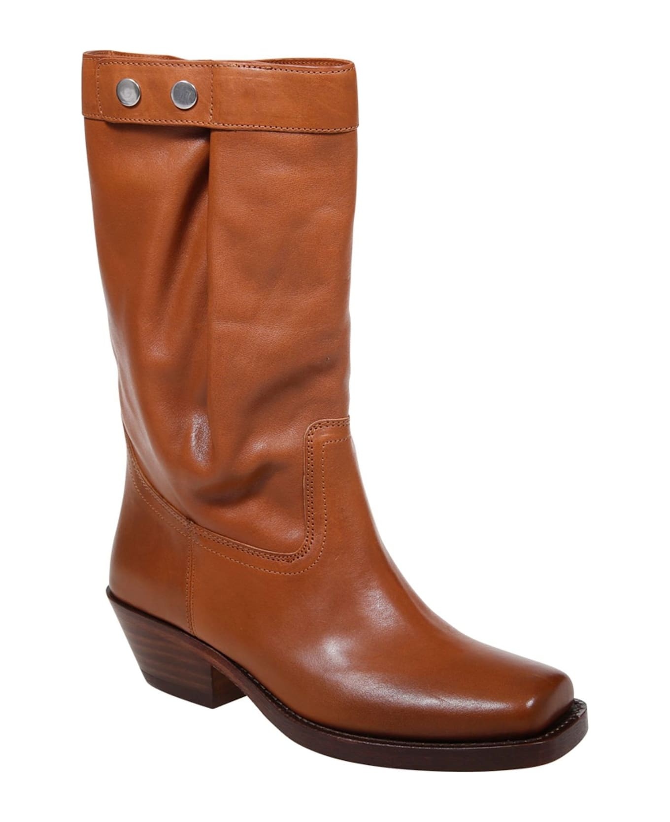 Ademe Square Toe Biker Boots - 2