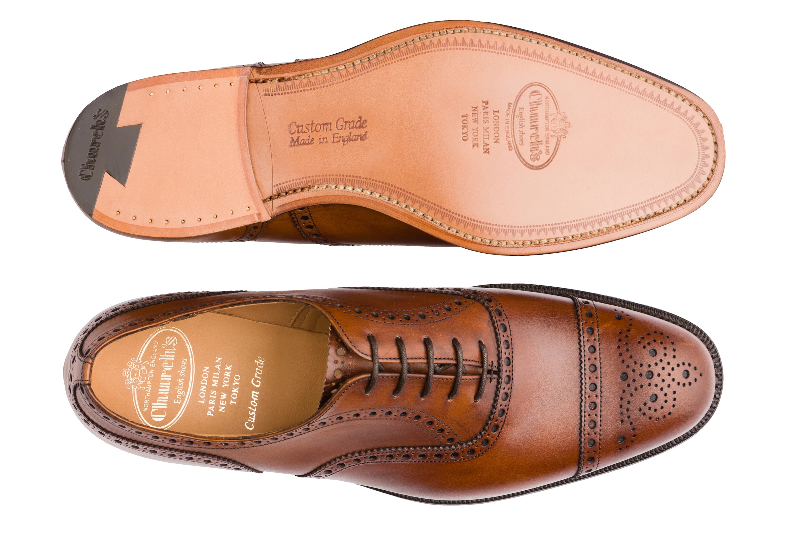 Church's Diplomat 173 Nevada Leather Oxford Brogue Walnut | REVERSIBLE
