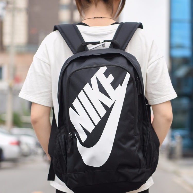 Nike Large Logo Printing schoolbag Backpack Black CK0953-010 - 7