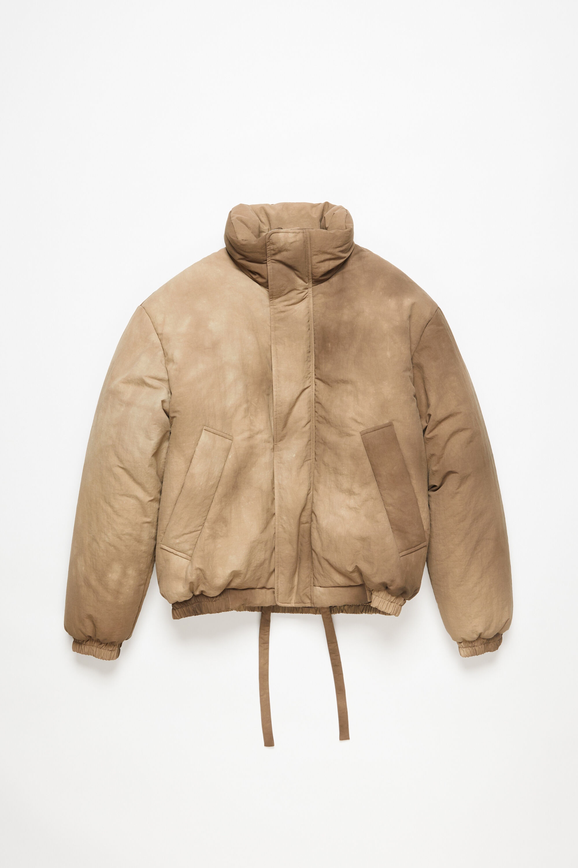 Dyed puffer jacket - Camel Beige - 1