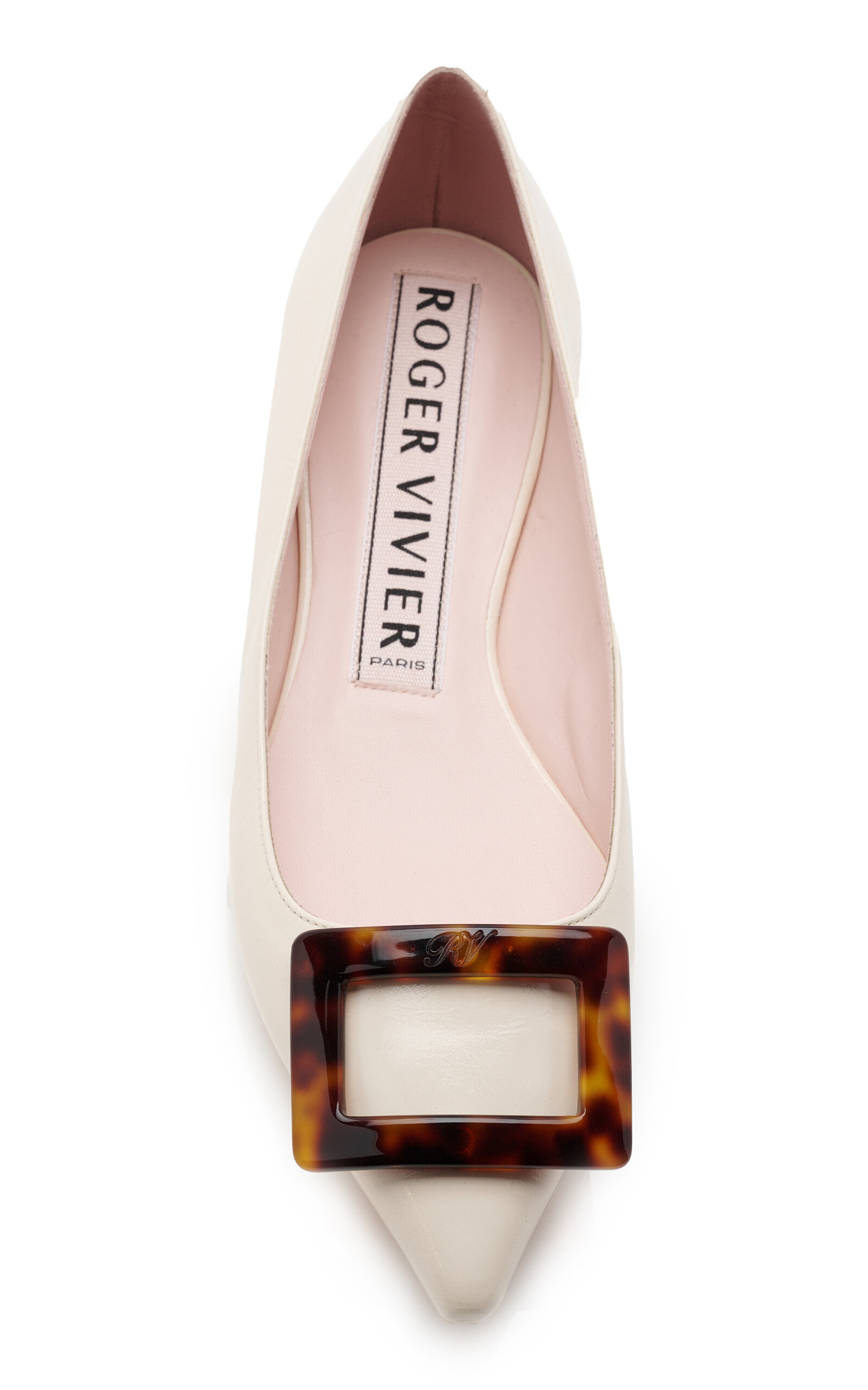 Gommettine Leather Flats ivory - 3