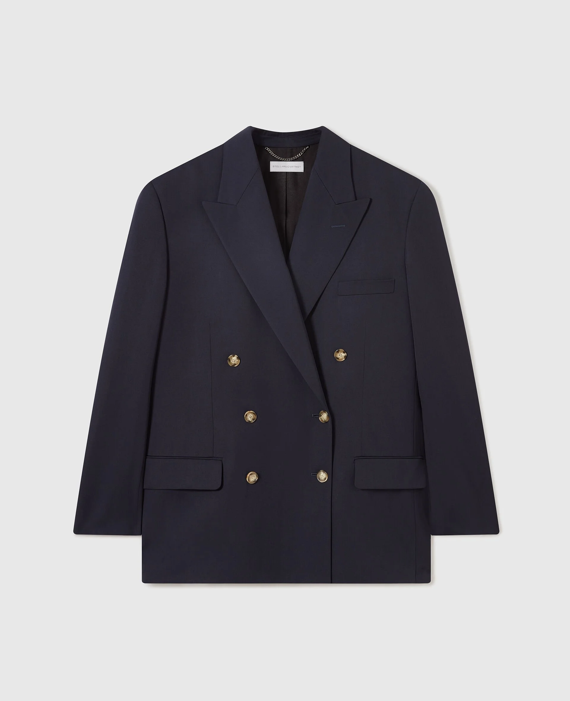 Oversized Double-Breasted Blazer - 1