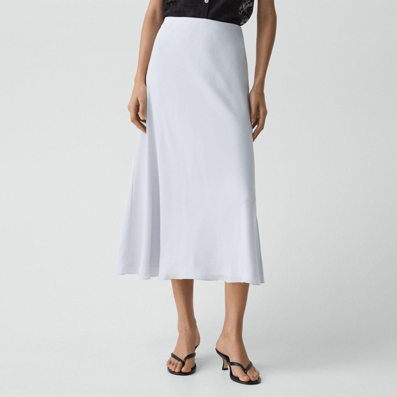 Fluid Pull-On Skirt in Washed Twill 4